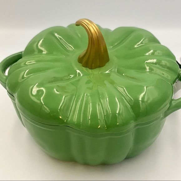 2QT Dutch Oven Green Pumpkin Smith & Cast Iron - Picture 3 of 8